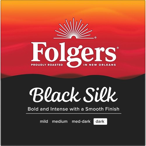 Folgers Black Silk Coffee - Dark Roast Keurig K-Cup Pods | 10 Count Box (Pack of 6)