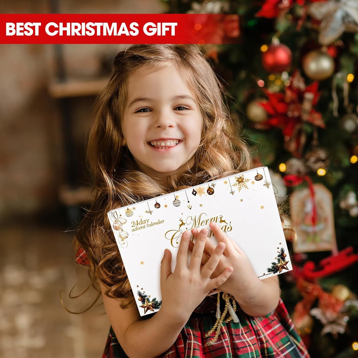 Skiennix Christmas Advent Calendar Bracelets - 24 Days Countdown with 14 Collectible & 10 DIY Jewelry Kits for Teens & Adults