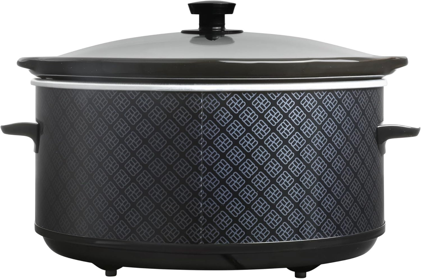 West Bend 6-Quart Slow Cooker - Manual Crockpot with Dishwasher Safe Ceramic Insert & Glass Lid | Black