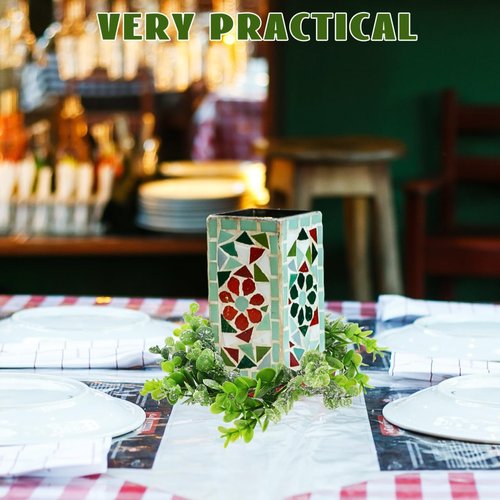Beavorty Eucalyptus Leaves Wreaths - 2pcs Candle Rings for Winter Holiday Decor | Xmas Centerpiece