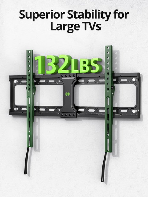 USX MOUNT Tilting TV Wall Mount for Most 37"-95" Flat Curved Screen Television, TV Bracket with Max VESA 600x400mm up to 132lbs, Low Profile Tilt Mount for 16", 24" Stud