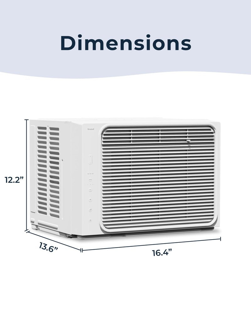 Windmill Window Air Conditioner - Quiet & Smart, Easy Install, Voice-Enabled, Remote & App Control AC Unit - 5,000 BTU Lite
