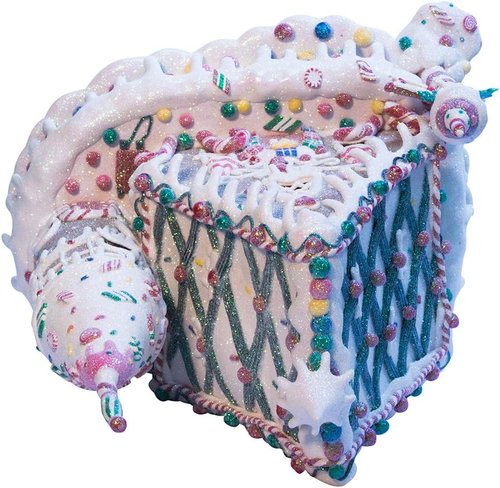 Kurt Adler Gingerbread Inn | 13-Inch Claydough Decoration with C7 Bulb for Festive Cheer
