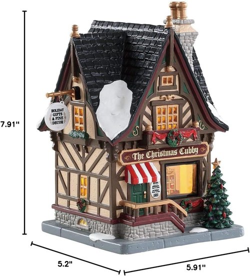 Lemax The Christmas Cubby - Festive Holiday Decor for Your Home | Charming Winter Scene