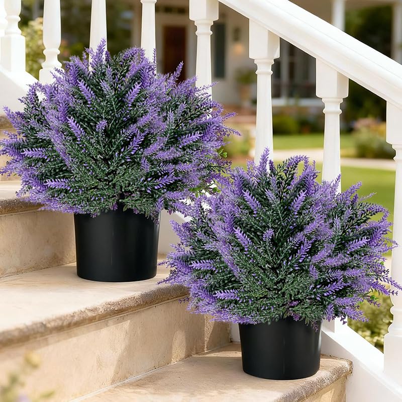 Dark Green 2Pcs Christmas Tree Pine Stakes 17 Inches Yard Decor
