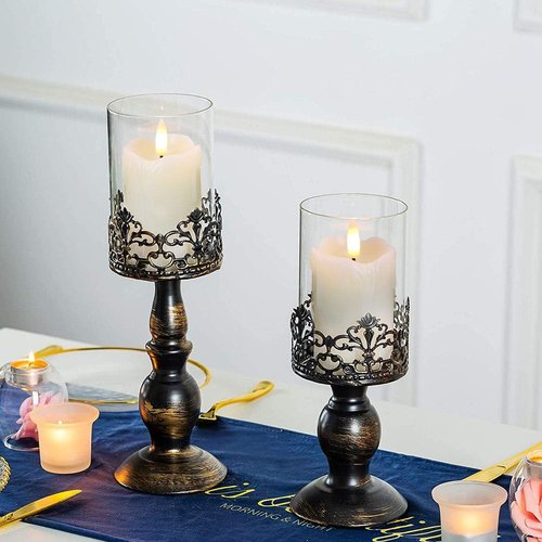Homemory Flameless Votive Candles - Real Wax, Timer Remote, 2" x 3", 6 Pack for Weddings & Parties