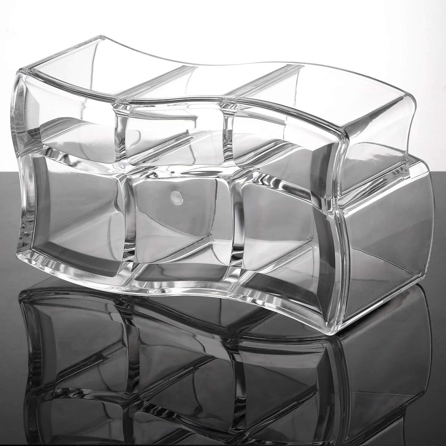 Tbestmax Acrylic Makeup Brush Holder - 6 Slot Organizer for Eyebrow Pens & Cosmetics Storage - Clear