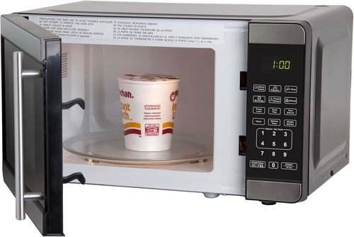 Avanti Microwave Oven - 700-Watt Compact Design with 6 Pre-Cooking Settings | 0.7 Cu.Ft. Metallic Finish