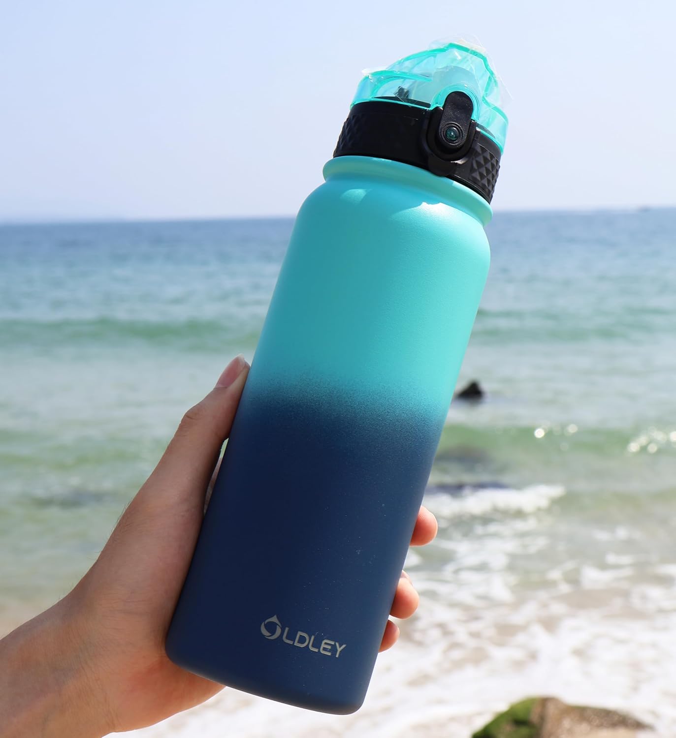 Oldley Insulated Water Bottle - 20oz Stainless Steel with 3 Lids, BPA-Free, Leak-Proof | Perfect for School & Travel