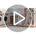 Laundry Sorter 4 Section with Wheels - 47.5 Gal Heavy Duty Laundry Cart