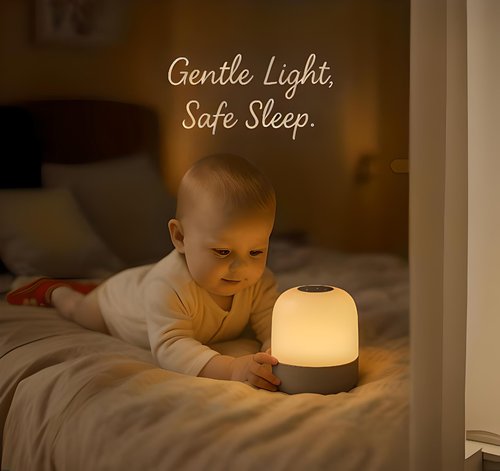 Saincustom Night Light for Kids, Baby Light for Nursery,12 Colors Changing Modes & Stepless Dimming, Nursery Night Lamp,Rechargeable Night Light for Breastfeeding,BPA Free,Touch Control
