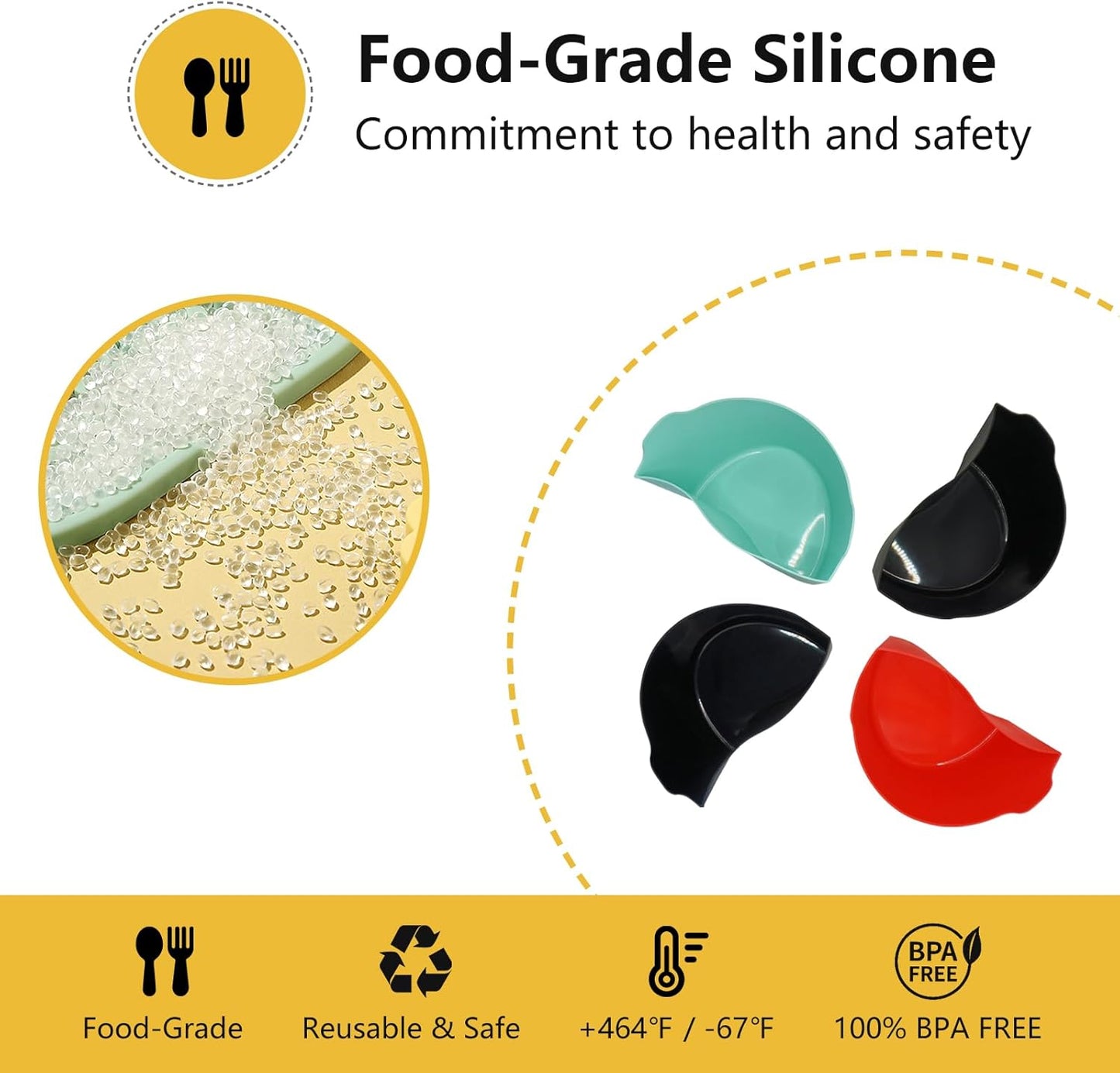 Skiennix Silicone Slow Cooker Liners - BPA-Free, Dishwasher Safe, 6-7 Quart Oval Divider Insert | Black