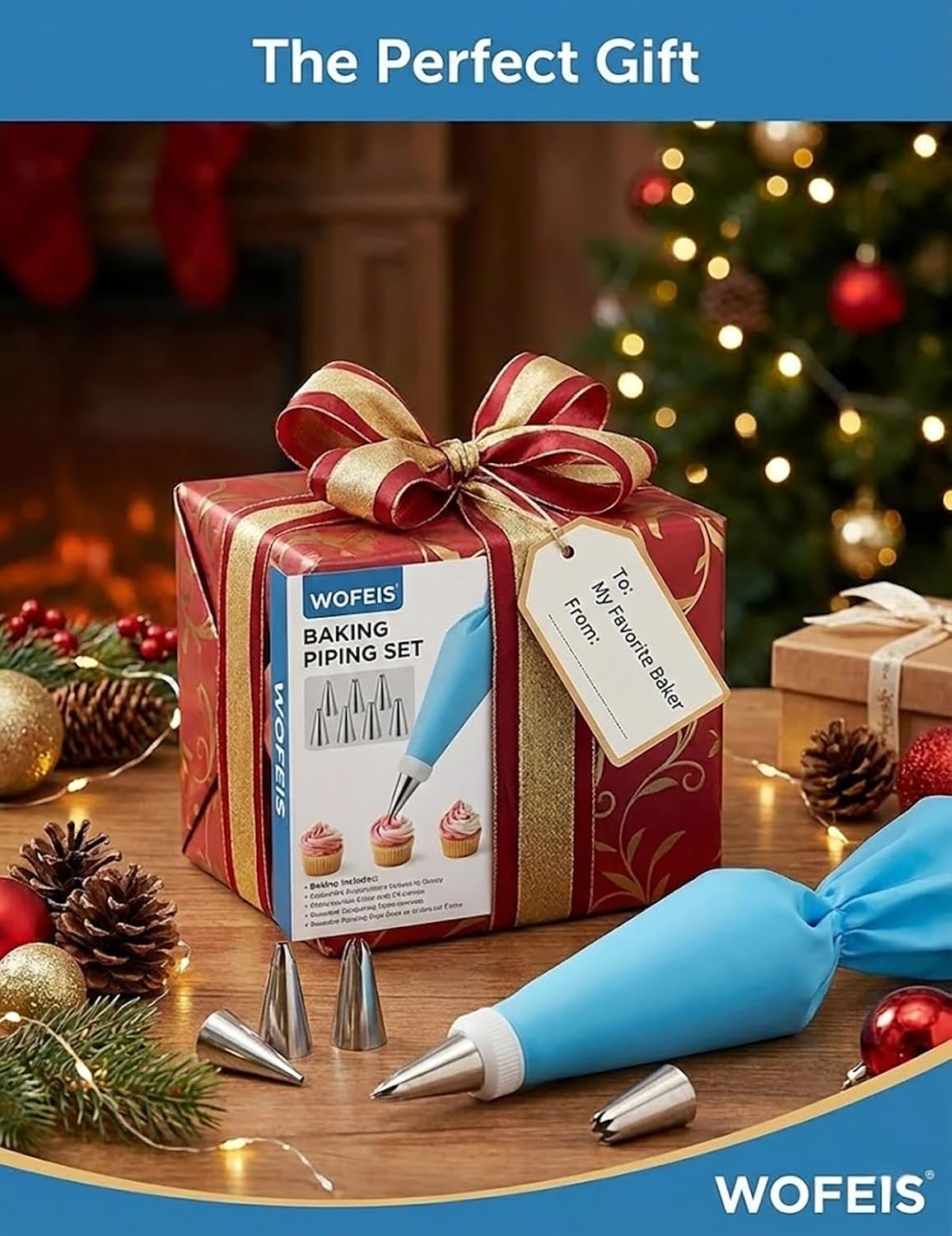 Regine Switzerland Piping Bags and Tips Set - 120 Pcs Cake Decorating Kit with Disposable Bags & Frosting Tips
