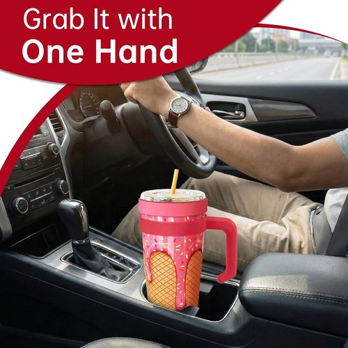 Frost Buddy 30 oz Tumbler Handle - Anti-Slip Travel Mug Grip for Easy Carrying | Perfect for Outdoor & Office Use
