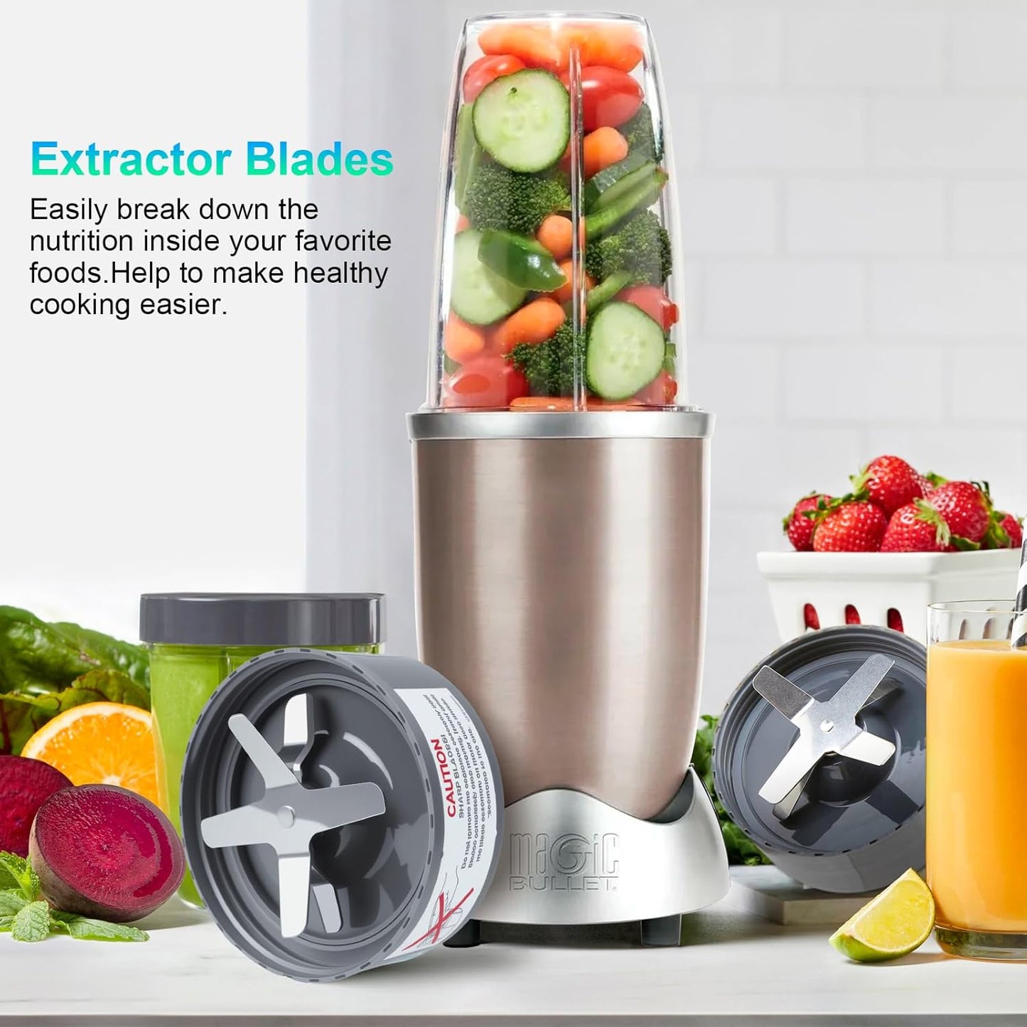 NutriBullet Replacement Extractor Blade - Food-Grade Silicone Gasket Seal Ring | Fits 600W/900W Pro Series