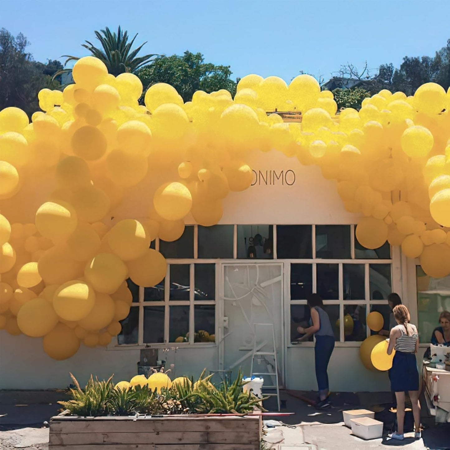 PartyWoo Mustard Yellow Balloons - 120pcs Boho Neutral Fall Balloon Arch Kit | 18", 12", 10", 5" Sizes for Birthday & Baby Shower Decor
