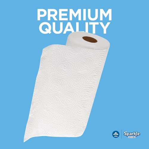 Georgia-Pacific Sparkle 2-Ply Perforated Kitchen Paper Towels - 70 Sheets Per Roll, 30 Rolls Per Case