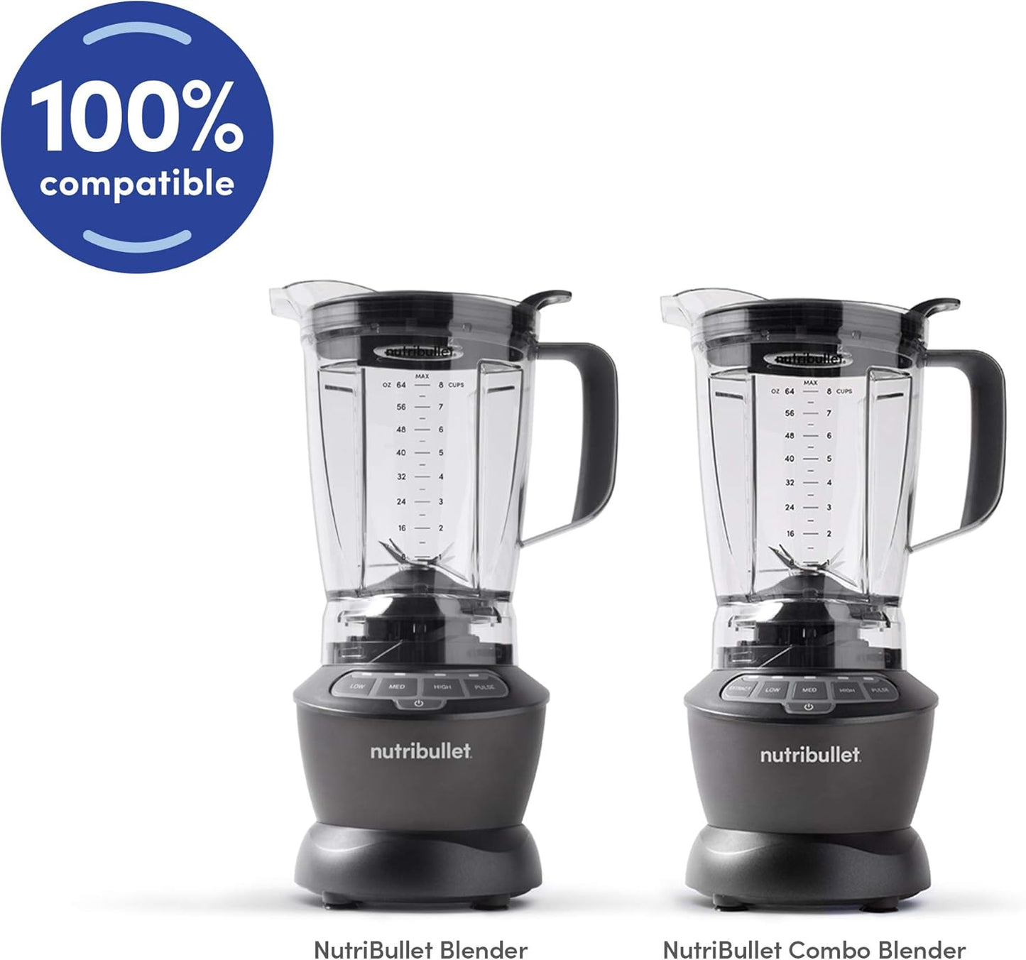 NutriBullet Blender - 56 oz Clear Pitcher with Black Base for Smoothies and Juices