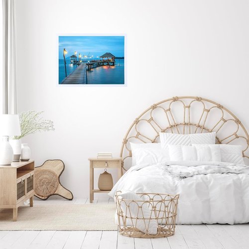 JCJMY 15x22 Picture Frame - White Wall Gallery Frame for Horizontal & Vertical Photos