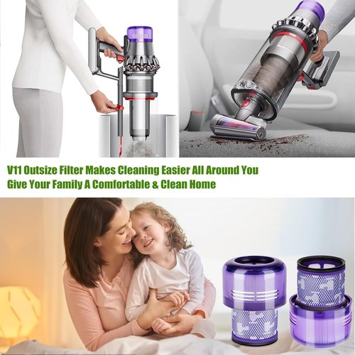Dyson 2 Pack Outsize Filter Replacement - Compatible with V11 Outsize, SV29, SV16 Models
