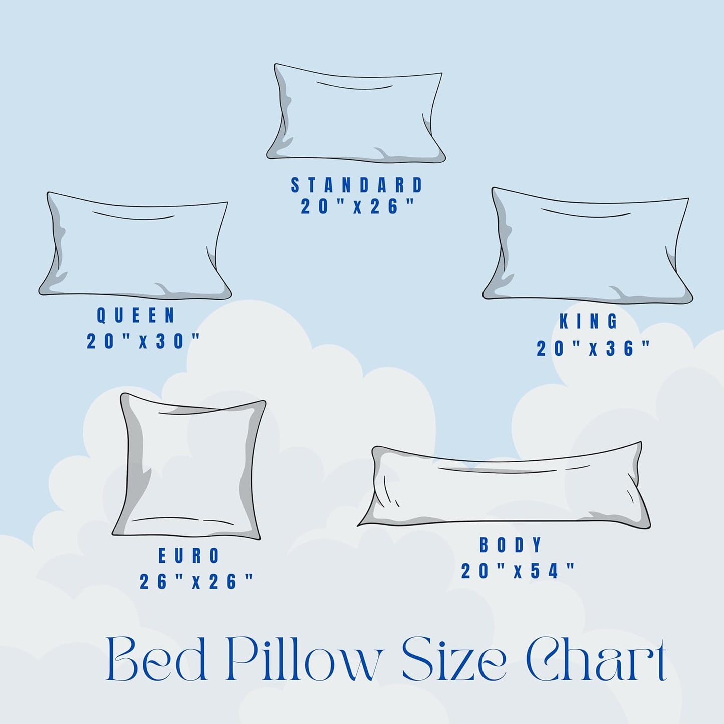 Skiennix Down Alternative Bed Pillows - King Size, Medium Support for Side & Back Sleepers | Pack of 2