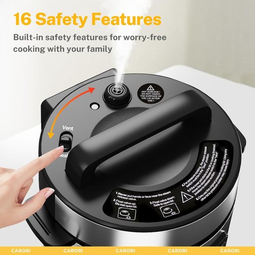 Instant Pot 9-in-1 Electric Pressure Cooker - 1000W Multi-Cooker with Touchscreen, 8 Qt Silver