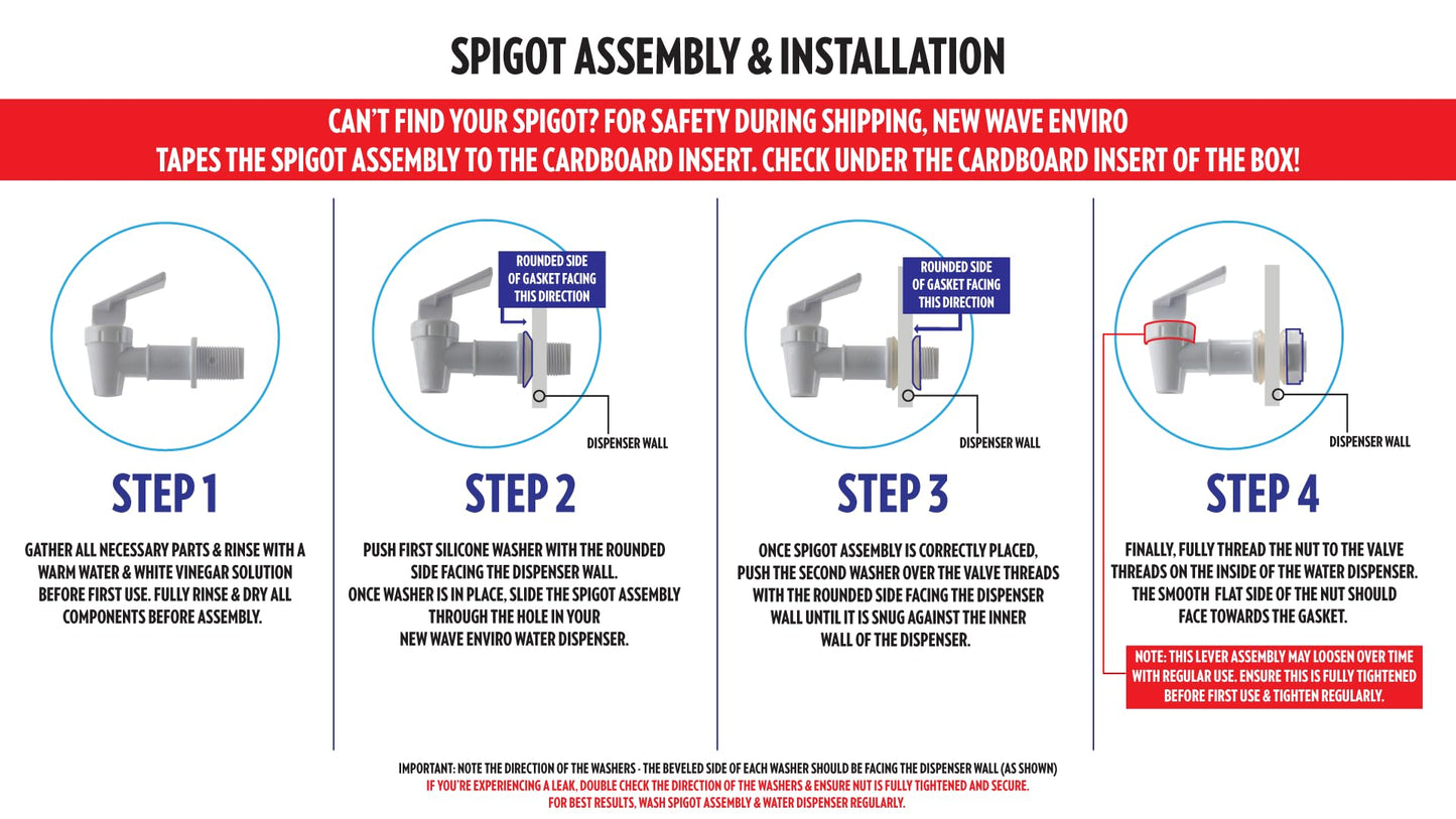 New Wave Enviro Porcelain Water Dispenser, Classic Cobalt