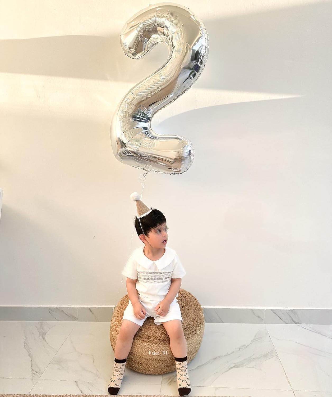 Silver Number 14 Balloon - 40 Inch 14th Birthday Decoration for Kids | Perfect Silver Party Supplies