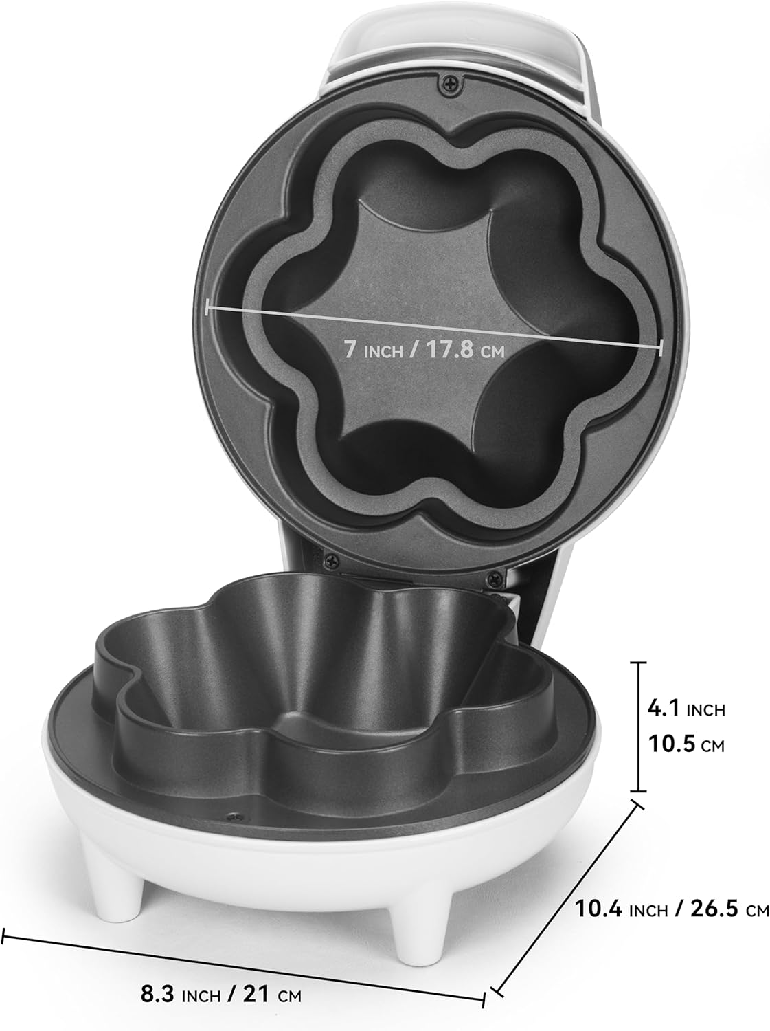 SurgarWhisk Tortilla Bowl Maker - Taco Shell Mold for Perfect Baked Taco Bowls | 7-Inch White Tostada Shells