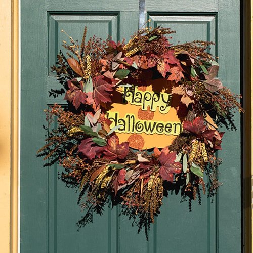 Linwnil Wreath Hanger - Adjustable 14-26 Inch Heavy Duty Hook for Front Door | Black, 20LB Capacity