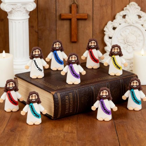 Little Jesus Figurines | 36 Pack Mini Jesus Figures for Church Events & Easter Gifts