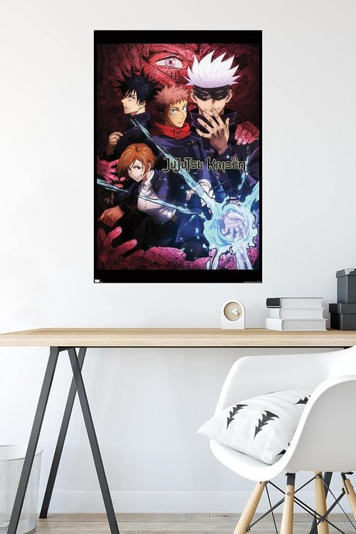 Jujutsu Kaisen Wall Poster - Stunning One Sheet Design, 34L x 22.4W, Unframed