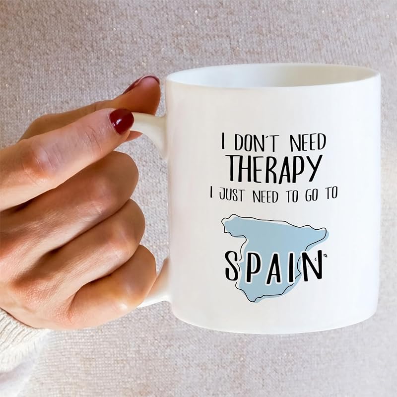 Funny Spain Mug - 11oz White Ceramic Coffee Cup Gift for Fans