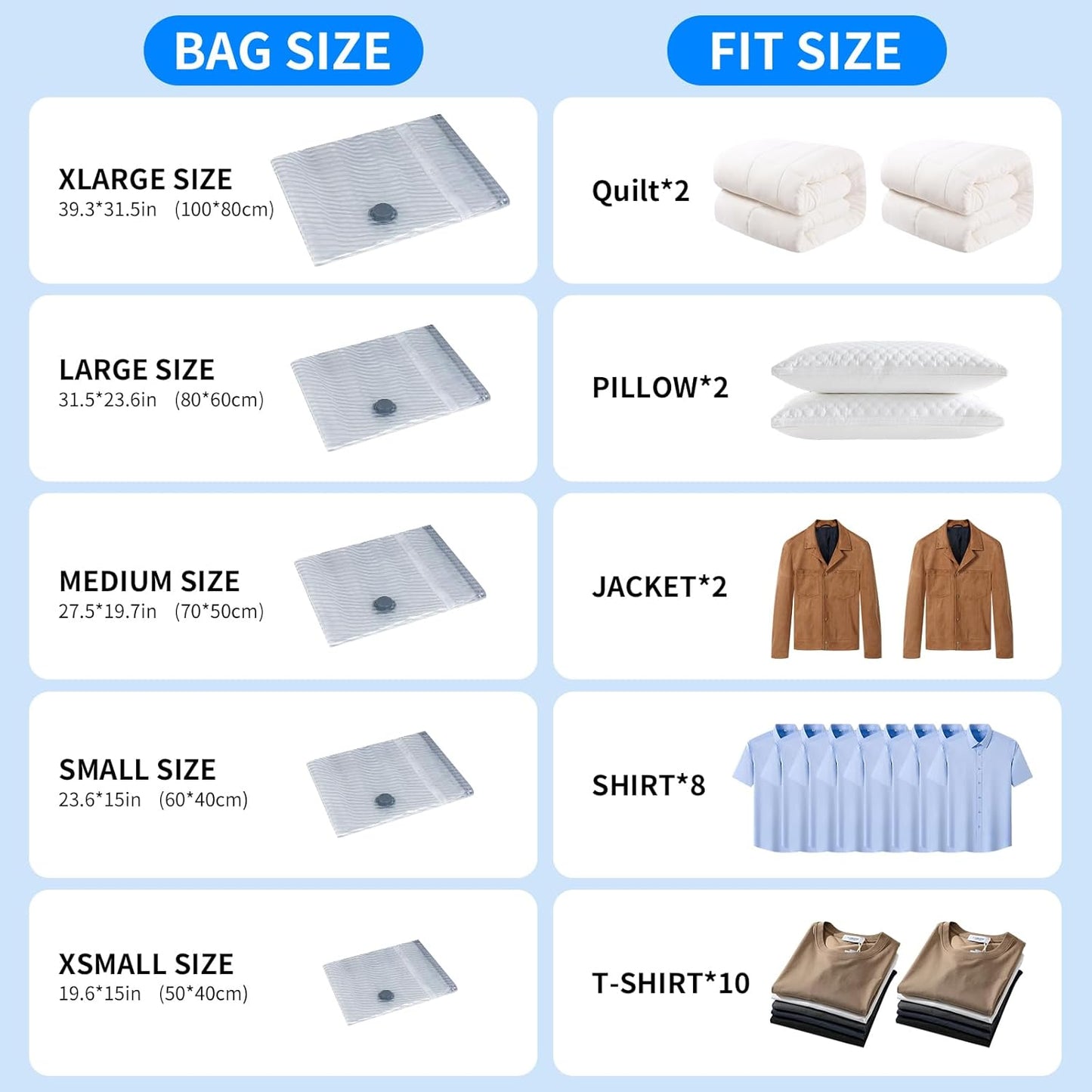 Skiennix Vacuum Seal Bags - 16 PCS Space Saver Set with Electric Air Pump for Travel & Storage