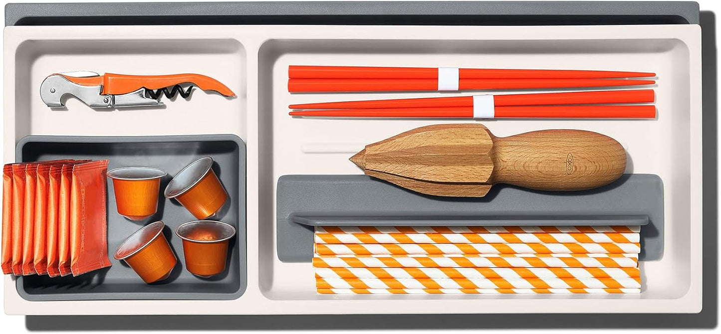 OXO Good Grips Kitchen Tool Drawer Organizer - Expandable Design for Maximum Storage Space