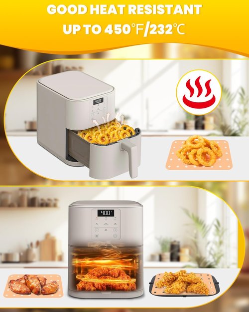 Bella 230PC Air Fryer Paper Liners - Non-Stick Parchment Sheets for Easy Cleanup | 200 Sheets + 30 Extras