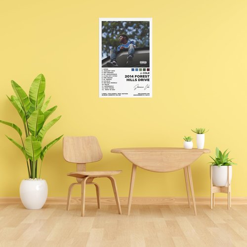 eksent Canvas Poster 2014 Forest Hills Drive Music Album Cover Poster for Room Aesthetic Canvas Art Posters Unframe 12x18inch(30x45cm)