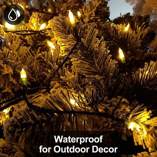 MASHANG Christmas Lights - 50 LED Battery Operated String Lights with Timer | Waterproof Warm White for Indoor/Outdoor Decor