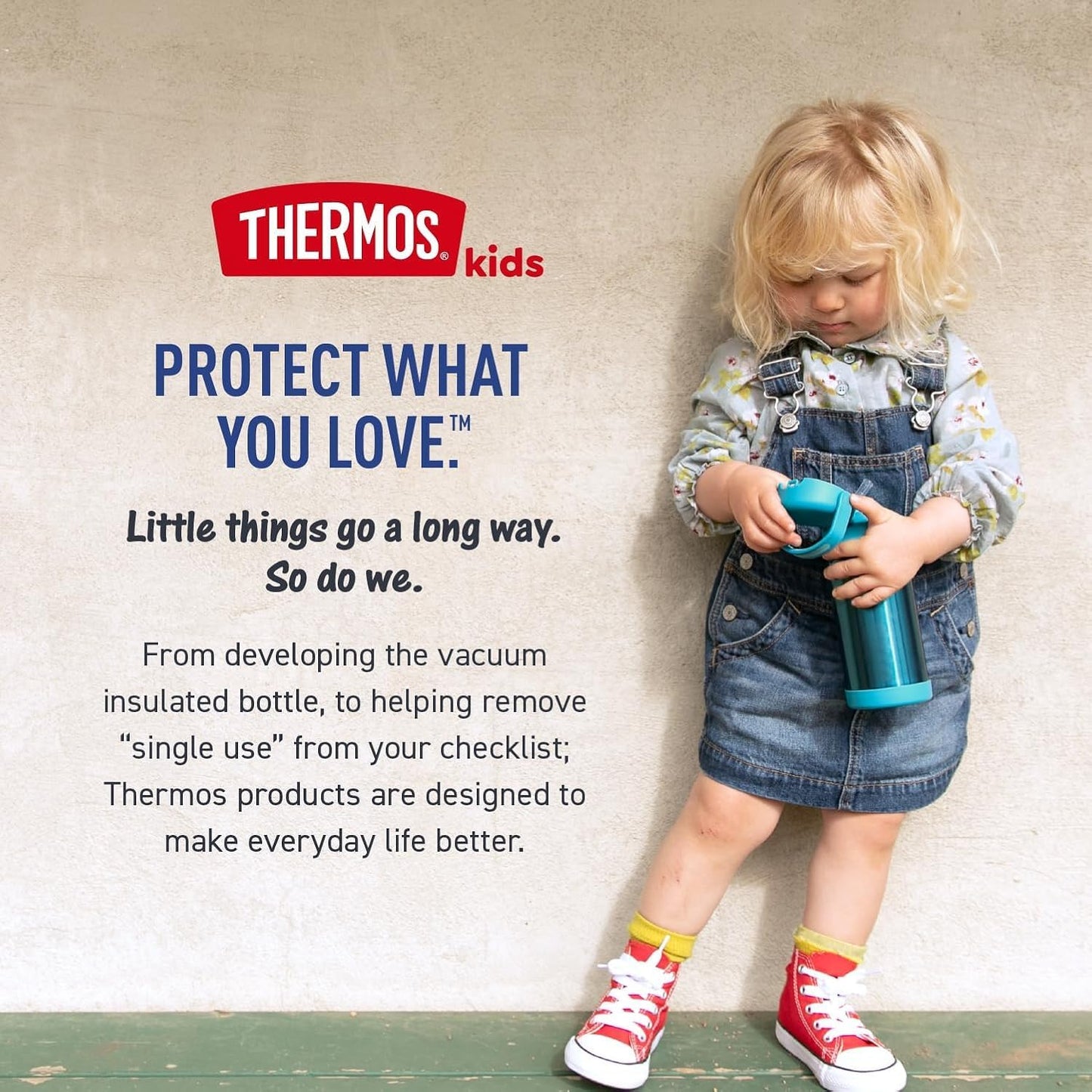 THERMOS FUNTAINER Water Bottle - 12 Ounce Kids Stainless Steel Insulated Bottle | Unicorn Blooms Design