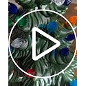 Medium Ceramic Tree Light Ornaments - Blue Twist Style - 144 Pack