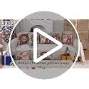 Multicolor Christmas Pillow Covers Set of 4 12x20 Santa Claus Decor