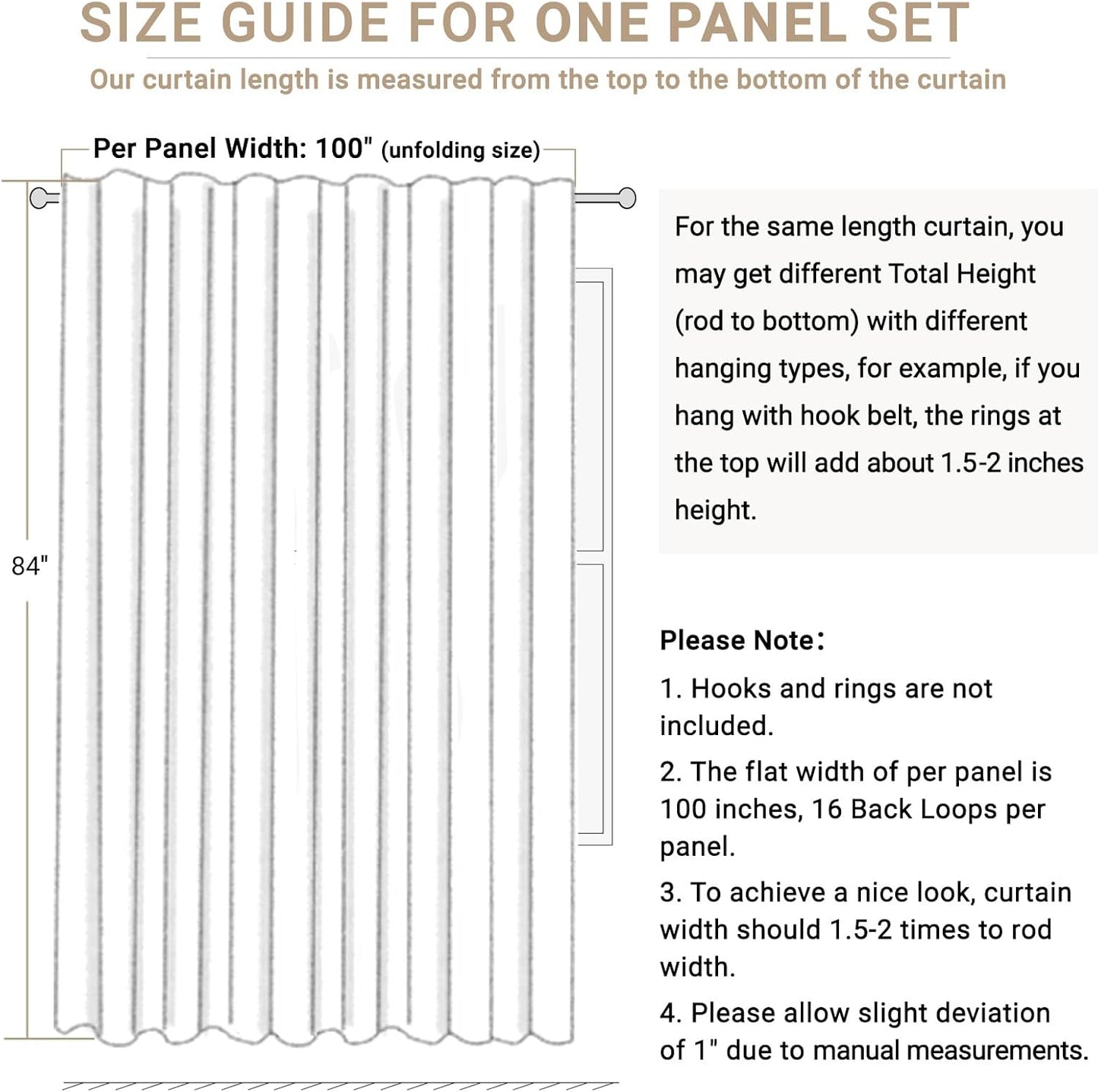 Skiennix 100% Blackout Linen Curtains - Thermal Insulated Drapes for Bedroom | 84" Long, Blush Pink