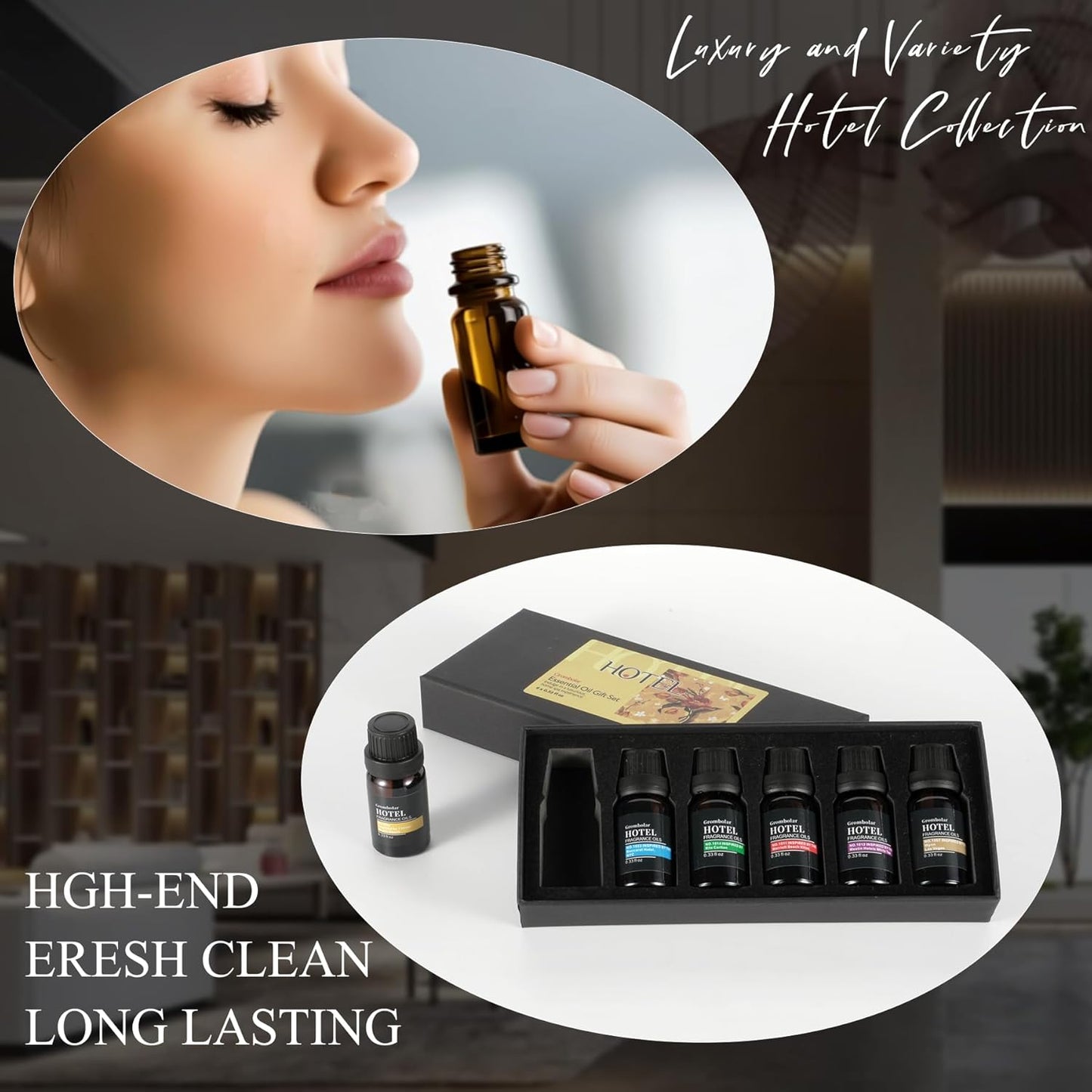 Skiennix Essential Oils Set - Premium Hotel Collection Diffuser Oils for Home Fragrance | Gift Set