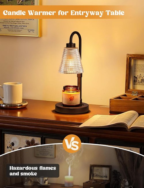 Innqoo Candle Warmer Lamp - Dimmable & Adjustable with Timer for Jar Candles | Perfect Gift for Women & Home Decor