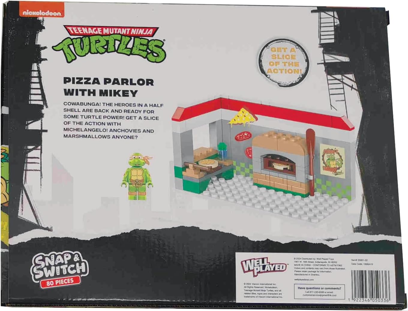 Teenage Mutant Ninja Turtles | Snap & Switch Pizza Parlor Playset - Buildable Toy for Creative Fun - Ages 6+
