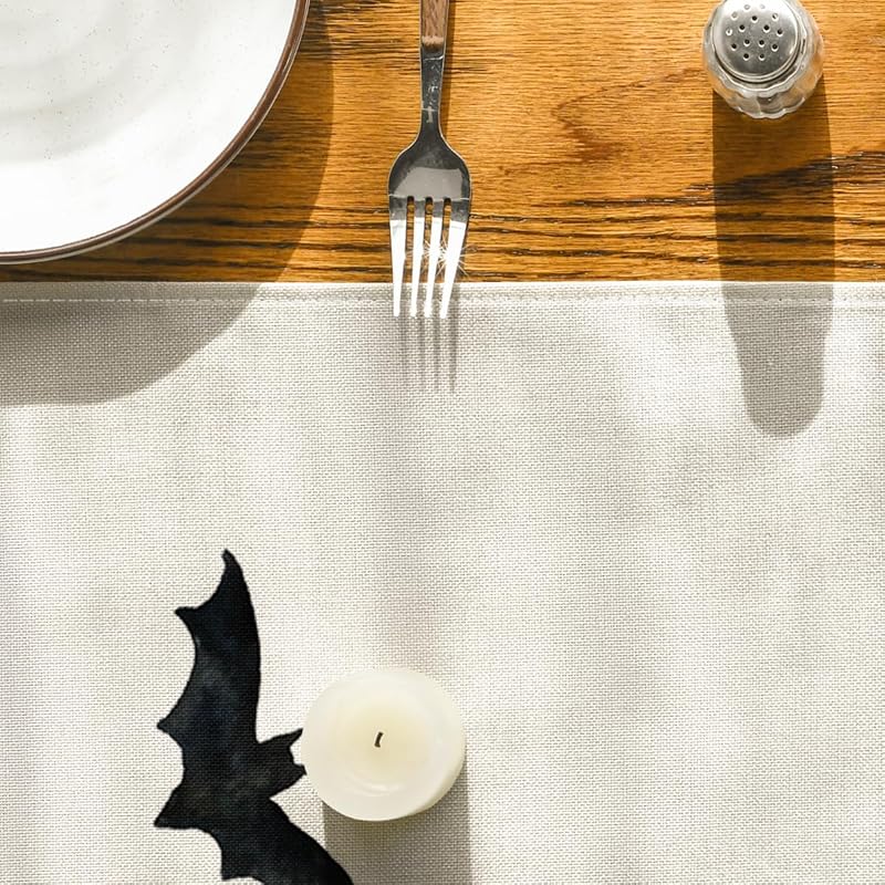 Black/White Table Runner 13x72 In. Artoid Mode 210 GSM Polyester