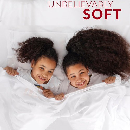 Mellanni Twin Sheets Set - 3 PC Iconic Collection Bedding - Hotel Luxury, Extra Soft, Cooling Bed Sheets - Wrinkle, Fade, Stain Resistant (Twin, Sky Blue)