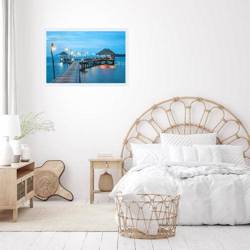JCJMY 22.375x34 Picture Frame - White Wall Gallery Frame for Horizontal & Vertical Photos