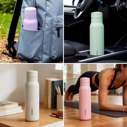 BJPKPK Stainless Steel Water Bottle - 21oz Insulated Leakproof Thermal Flask | Mint Green
