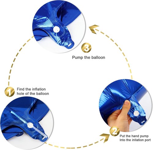 2026 Navy Blue Number Balloon - 40 Inch Party Decoration for New Year's Eve & Graduation Celebrations